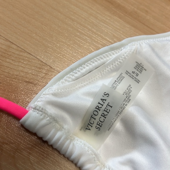 SM Victoria’s Secret sequin neon pink string bikini triangle halter two piece, - Picture 9 of 12